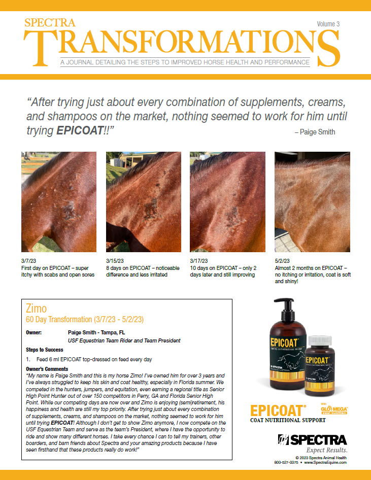 Spectra Equine Newsletter – Volume 3